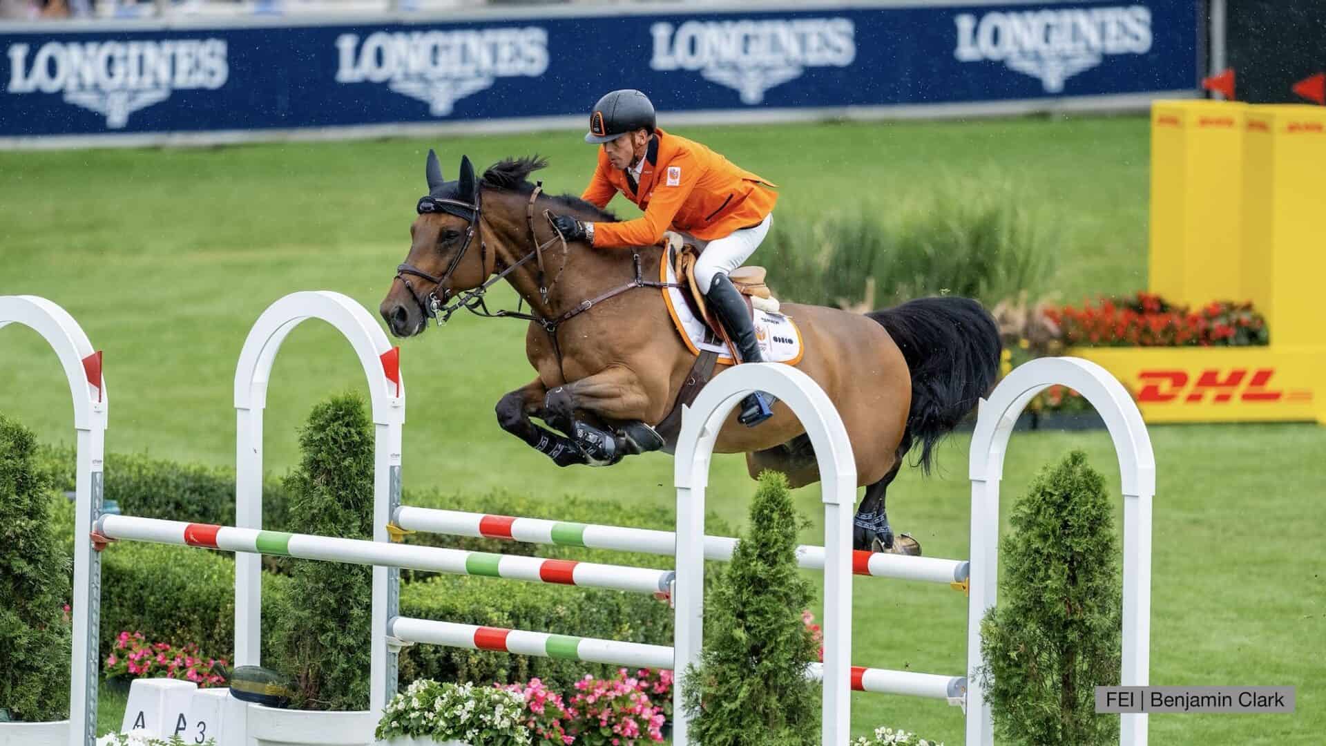 Harrie Smolders met Mr. Tac op het WK in Aken