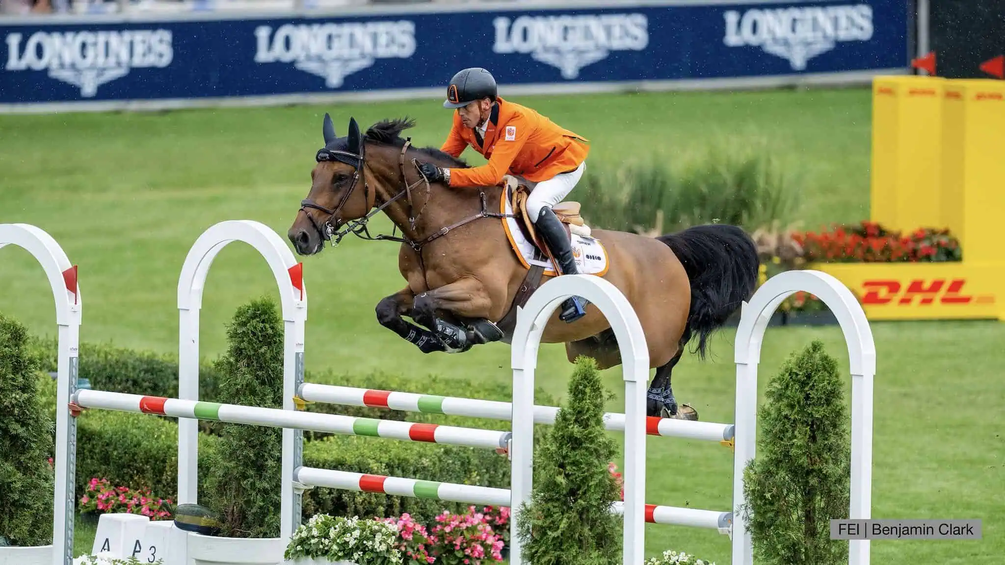 Harrie Smolders met Mr. Tac op het WK in Aken