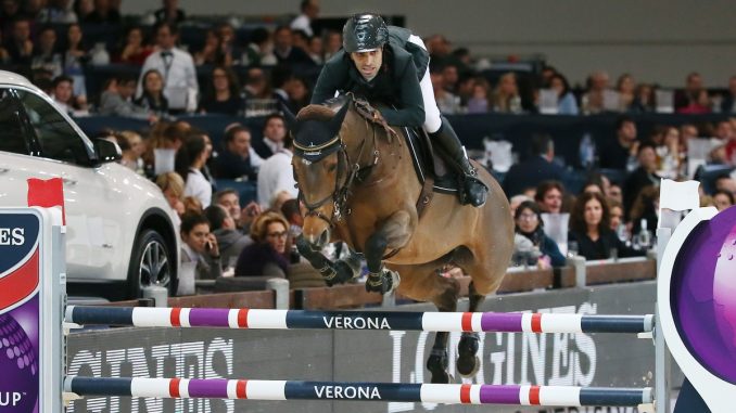 Abdel Said won met Hope van Scherpen Donder de wereldbeker in Verona. foto FEI | Stefano Secchi