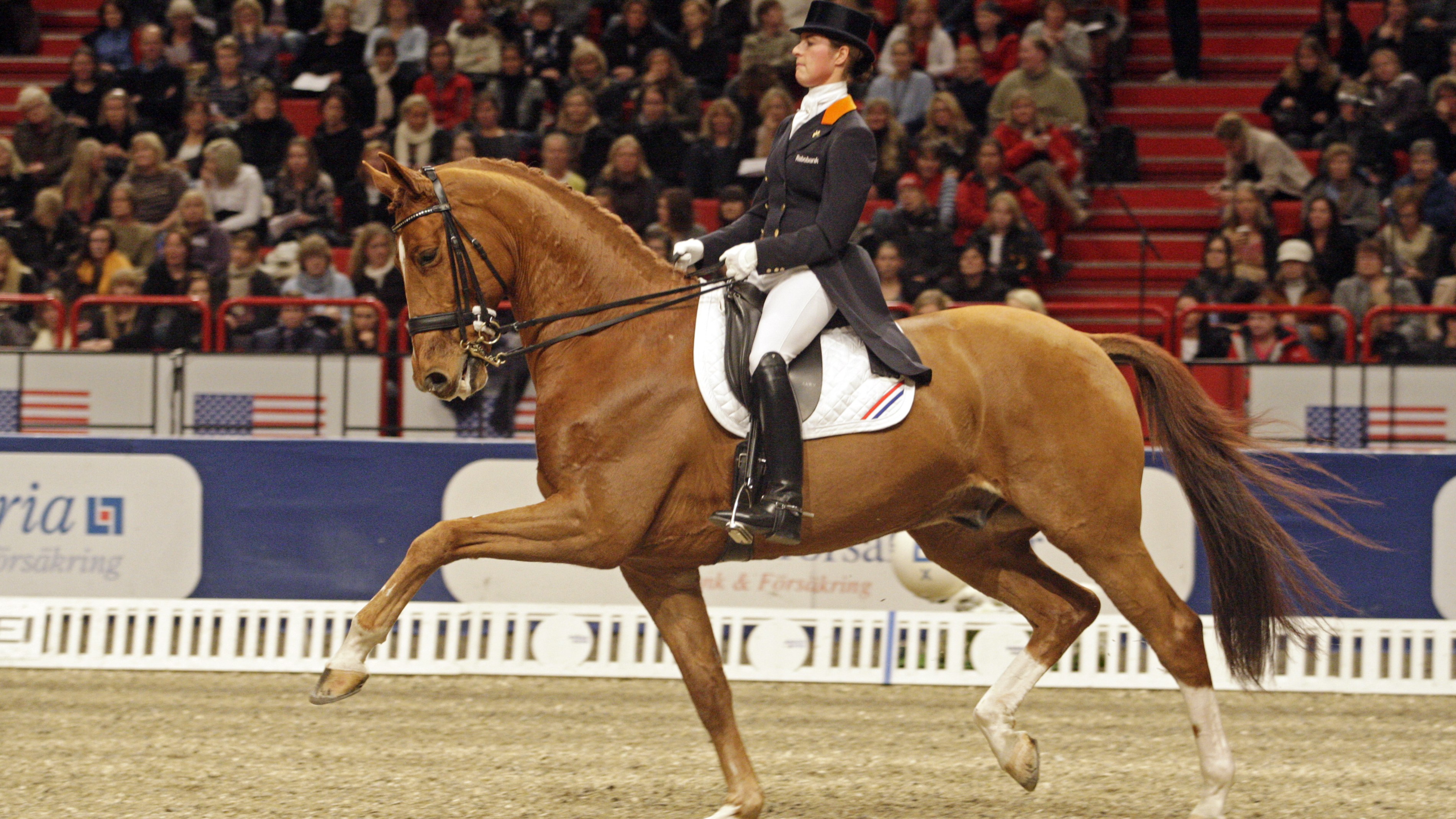 Adelinde Cornelissen reed de super fitte Jerich Parzival naar de derde plaats in Neumünster. (archieffoto)