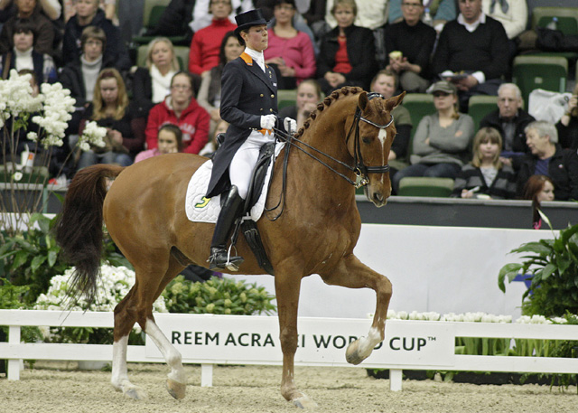 Adelinde Cornelissen met Parzival tijdens Indoor Brabant.