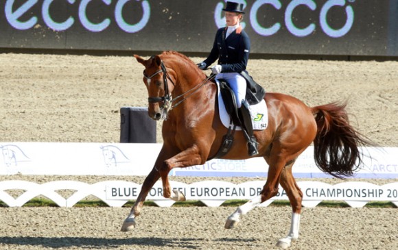 Brons voor Adelinde Cornelissen en Parzival in de kür op het EK. ©Jacob Melissen