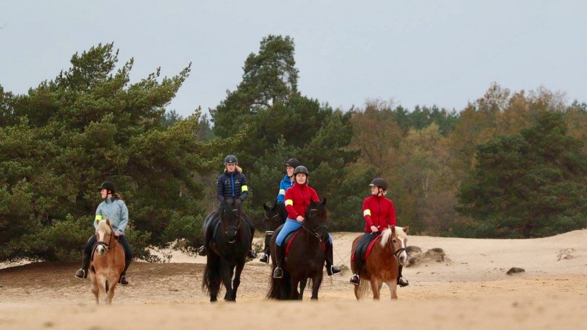 Deelnemers genieten tijdens de Autumn Desert Trail.