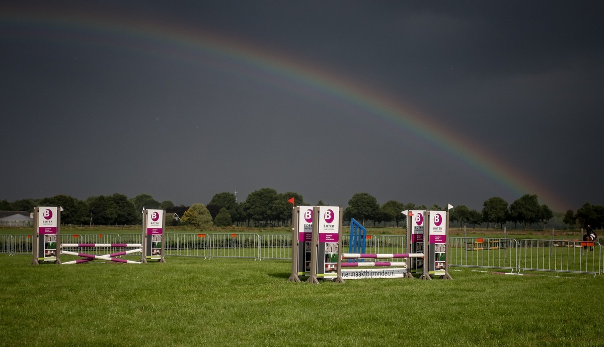 Het CH Schoonloo werd geteisterd door buien, maar dat leverde wel mooie plaatjes op! Foto: John Bruininck