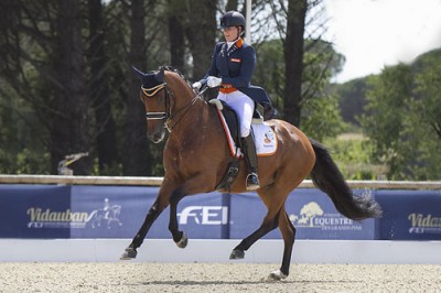 Dana van Lierop pakte op het EK zilver in de k:ur met Walküre.