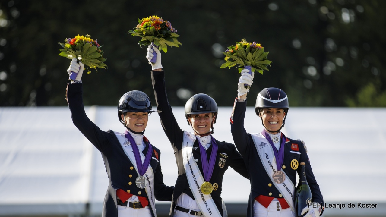 EK dressuur podium kür