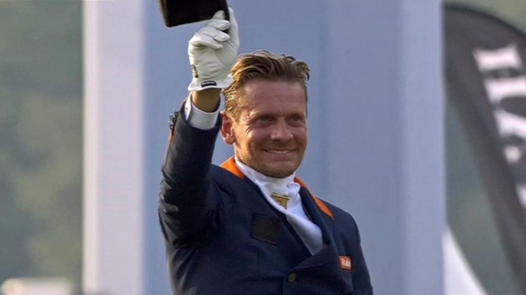 NK-dressuur. Edward Gal werd opnieuw Nederlands kampioen, dit keer met Glocks Zonik.