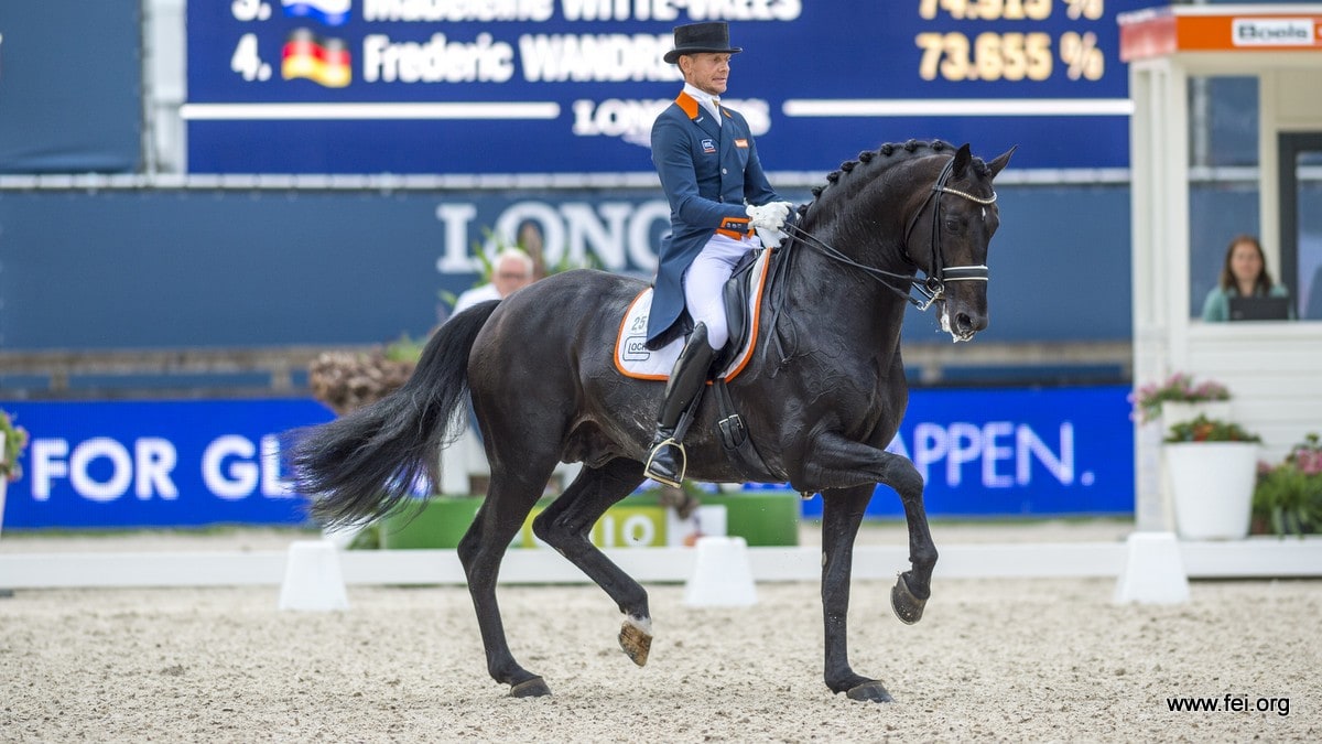 CHIO Rotterdam 2018. Edward Gal in actie met GLOCK's Zonik.