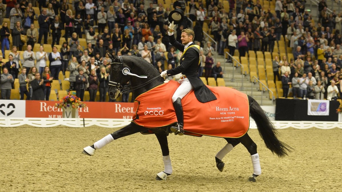 Edward Gal won met Glock's Voice de wereldbeker in Odense. foto: FEI | Sanne Kolind