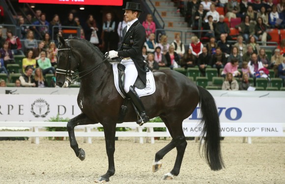 Edward Gal is met Glock's Undercover de beste Nederlander in de Grand Prix. De combinatie eindigde als tweede. ©Roland Thunholm/FEI