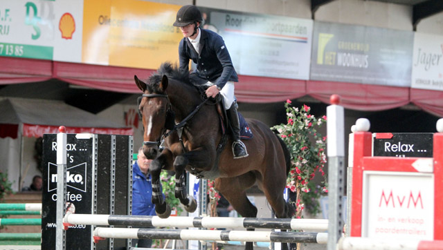 Eric ten Cate in actie met zijn L-paard Enorm. ©Roos Meertens