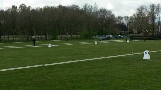 Koningsdagconcours. De mooie grasbanen in Onstwedde lagen er goed bij.