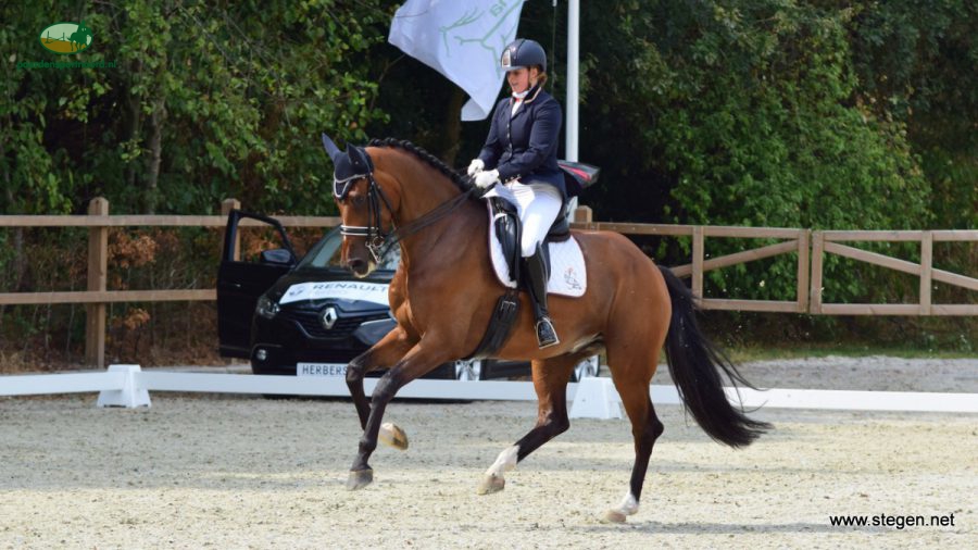 Floor Vos werd Z1-kampioen van Drenthe met Happy-Feet.