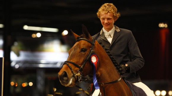 Frank Schuttert en Winchester, de winnaars van de Grote Prijs.