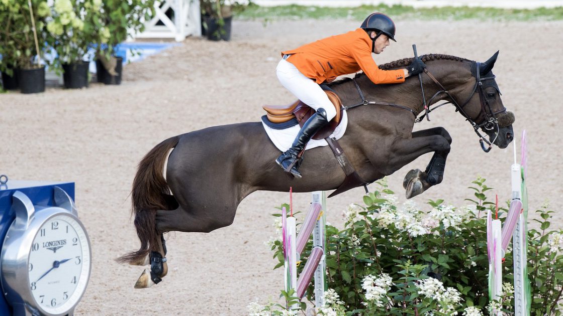 Harrie Smolders pakte zilver op het EK met Don VHP Z. foto: FEI | Richard Juilliart