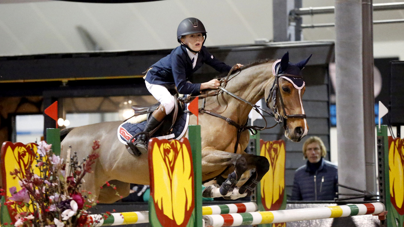 Harry Allen pakte vrijdag een overwinning bij Jumping De Achterhoek.