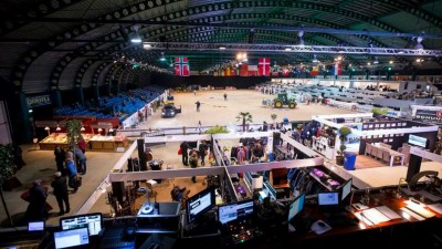 De piste van Indoor Drachten in het Fries Congres Centrum.