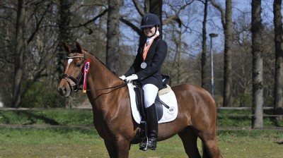 Judith Werkman met Brouwershaven's Thomas (archief).