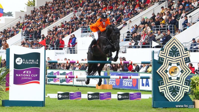 Jur Vrieling behaalde met VDL Glasgow vh Merelsnest over de tweede omlopen in totaal vier strafpunten. foto: FEI | Martini Jean Philippe
