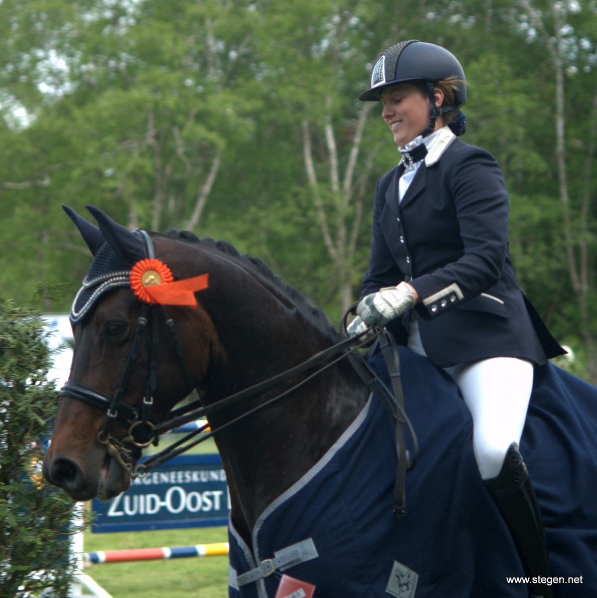 Krista Lensing won met Brighton de kür tijdens het CH Coevorden.