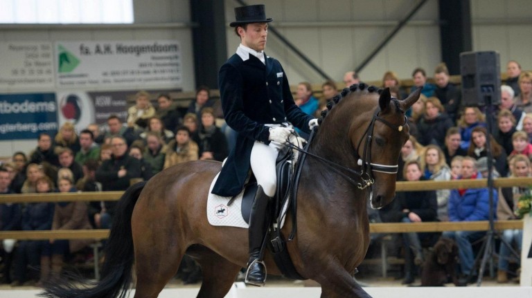 Laurens van Lieren werd met Ulysses la Haya vierde in de Grand Prix tijdens ICNN Drachten.