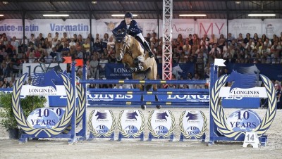Maikel van der Vleuten met VDL Groep Arera op weg naar de vierde plaats in Cannes.