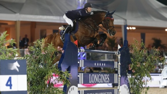 Maikel van der Vleuten rijdt VDL Groep Verdi naar de derde plaats in Cannes. ©Stefano Grasso/Longines Global Champions Tour