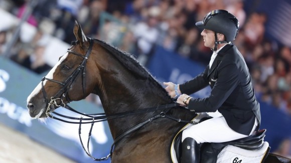 Marcus Ehning won met Plot Blue. ©Stefano Grasso/Longines Global Champions Tour