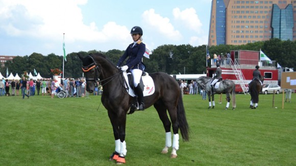 Marjan Hooge en Fulltime in het Stadspark.