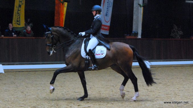 Marloes Oosterhof en Uzarmus vorige maand bij Indoor Tolbert.