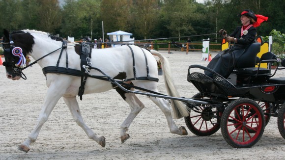 Martine Trijbels met Rembrand.