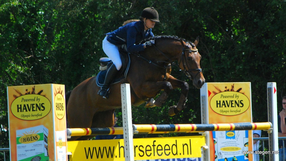 Miranda Harke werd met Edelboy kampioen in de klasse M. Foto: Steven Stegen