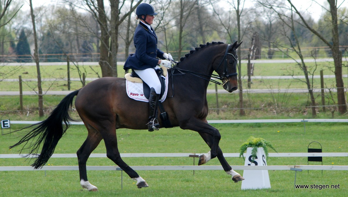 Nienke Post behaalde met Sebastiaan de hoogste score in de ZZ-licht.