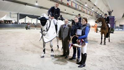 Piet Raijmakers jr won met Eclips de eerste Grote Prijs in Lichtenvoorde. ©paardensportcentrum Lichtenvoorde