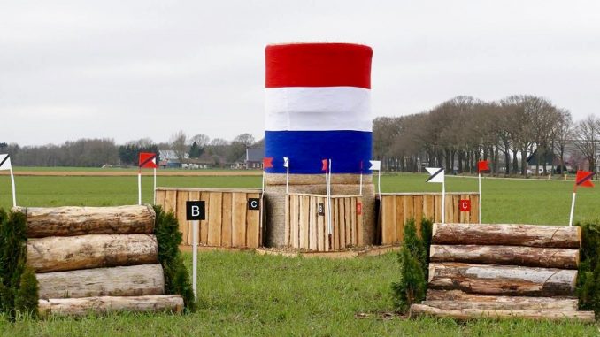 Een van de opgebouwde hindernissen van de SGW Westerbork.