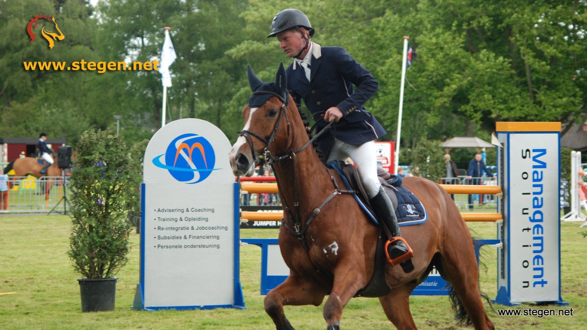 Sander Naber met Damorkus (archieffoto)