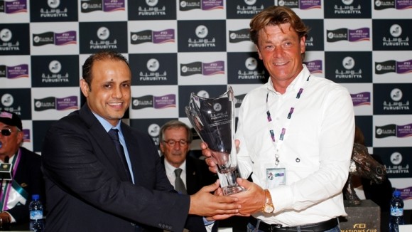 Jeroen Dubbeldam werd onderscheiden met de 'Award for the Man of the Match'.