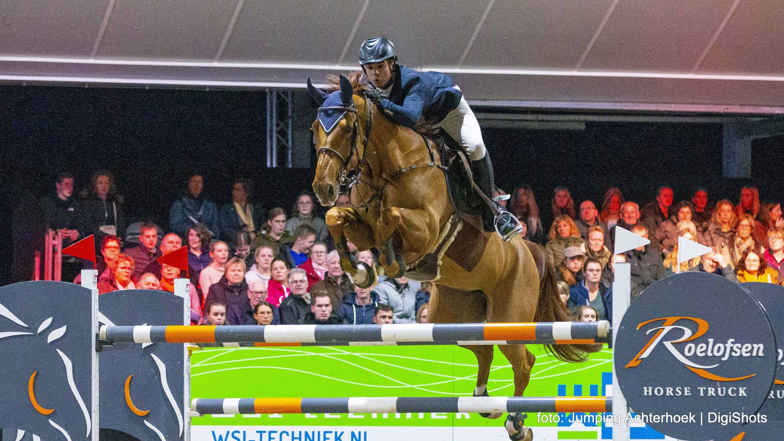 Thiago Ribas da Costa en Kinky van t Heike bij Jumping de Achterhoek