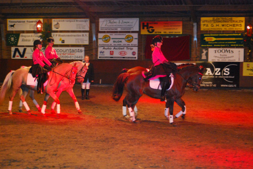 Beeld van de kerstshow in Bronneger.