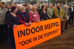 Tijdens de laatste editie werd er actie gevoerd voor het behoud van Indoor Meppel.