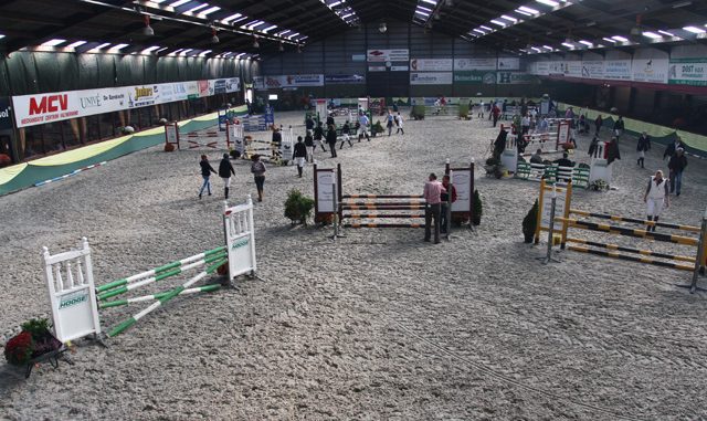 De piste in het hippisch centrum Exloo met de nieuwe bodem.