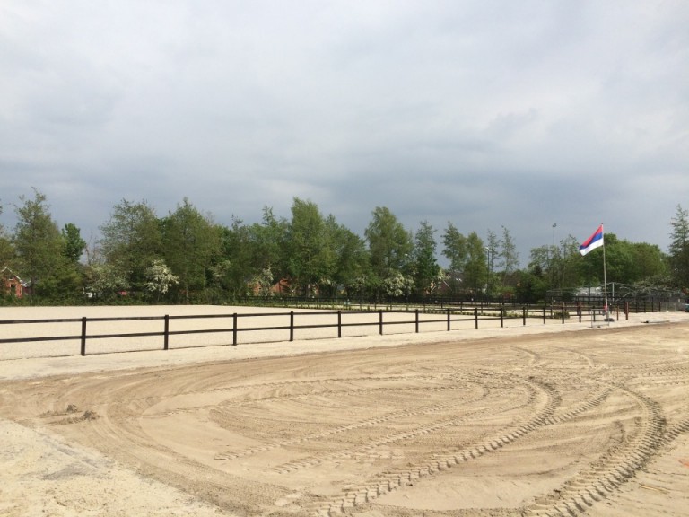 Een beeld van de nieuwe rijbanen in Tolbert.