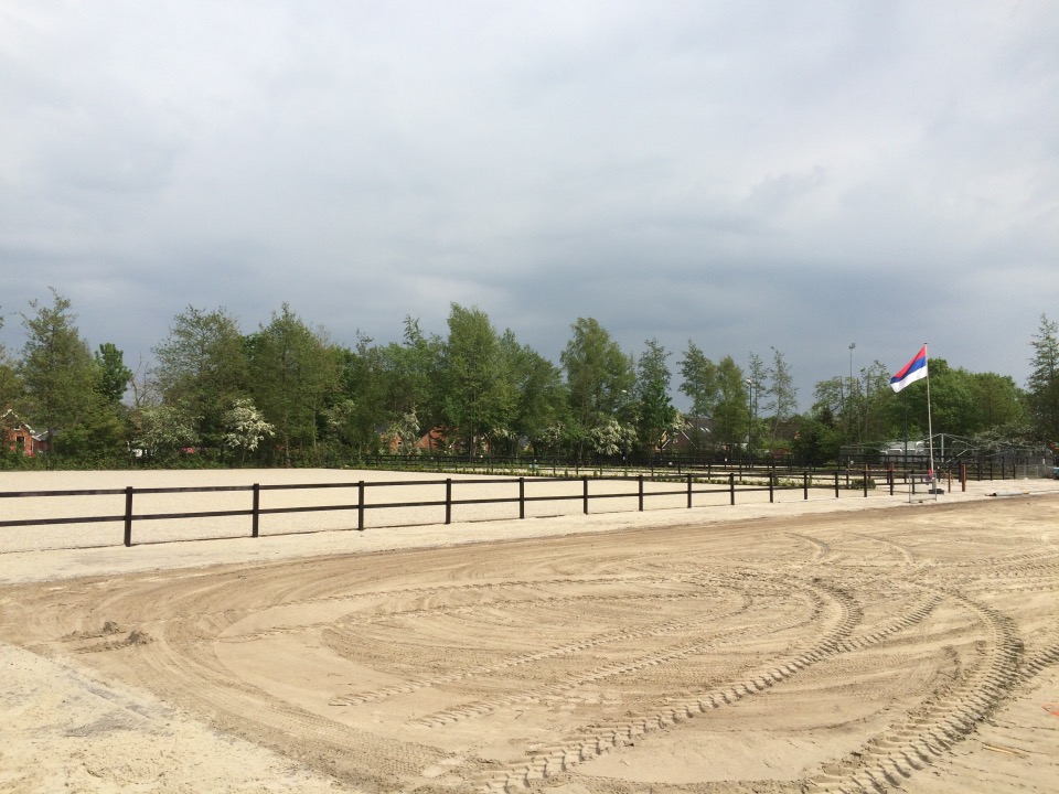 Een beeld van de nieuwe rijbanen in Tolbert.