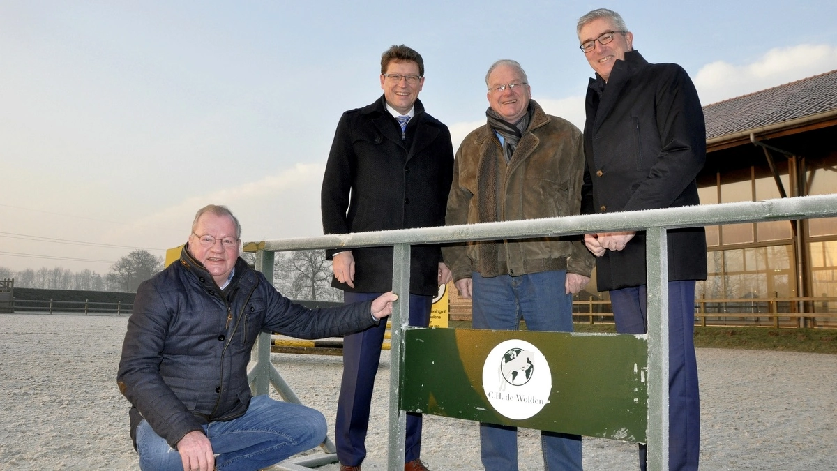 Van links naar rechts Jan Broek, Roger de Groot, Peter Pluijter en Henk Jumelet. foto: Fred Lubbers