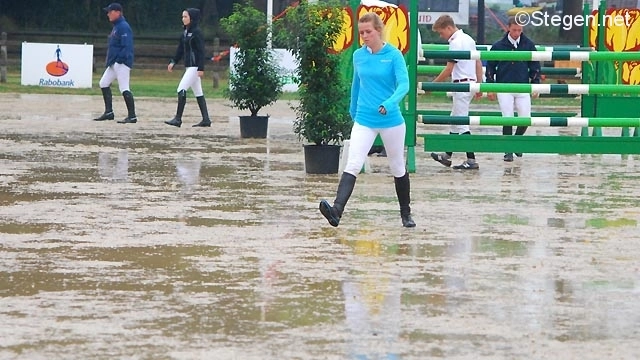 Regen tijdens CH De Wolden